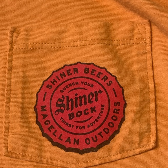 A large Magellan long sleeve shirt. Moisture wicking multi fabric tee. - Picture 3 of 5